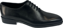 Load image into Gallery viewer, Toledo Whole Cut Oxford Lace Shoe Black Leather
