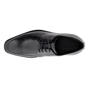 Ecco Calcan Lace Up Black Mens Shoe